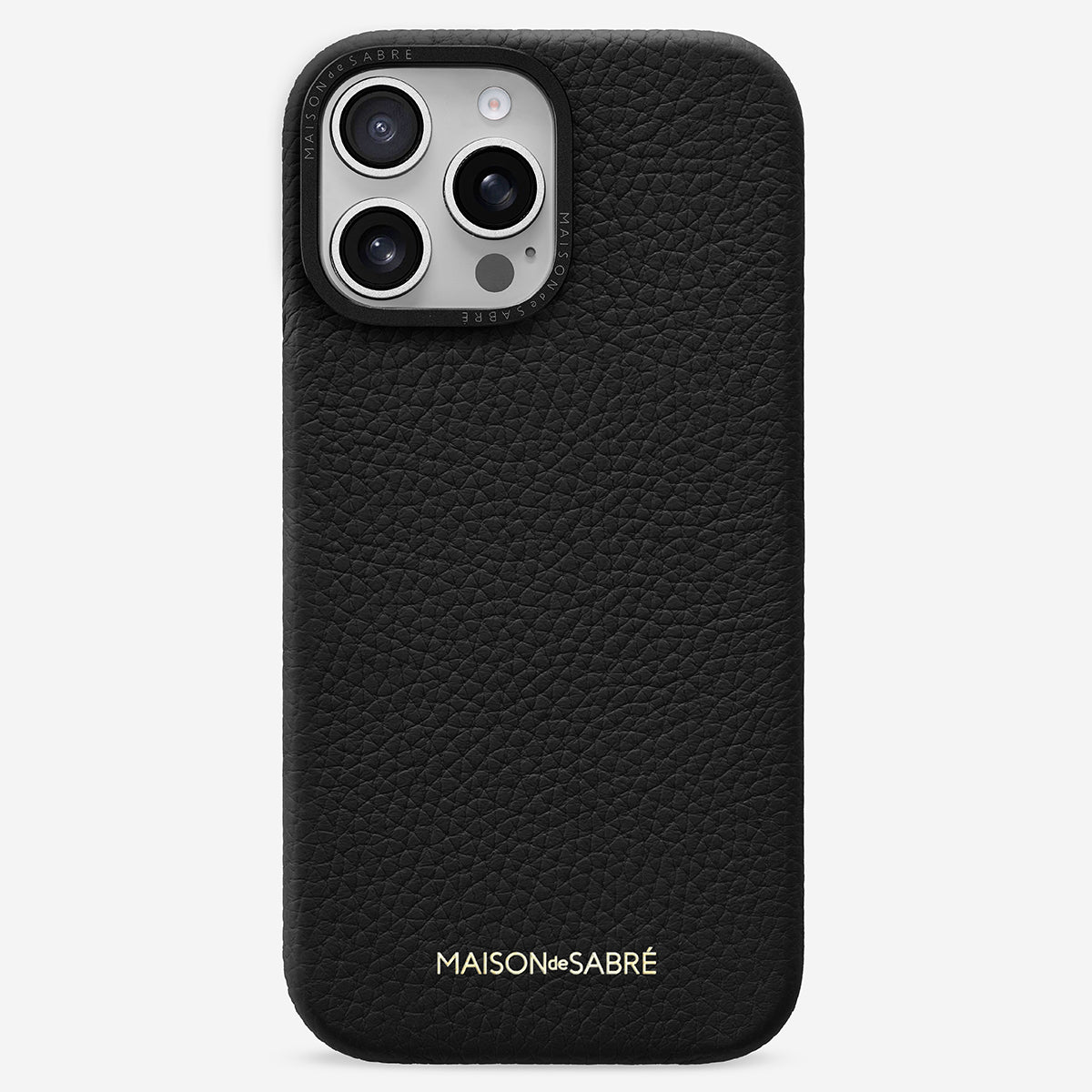 SUTI iPhone16 Pro Max PhoneBackナノレザーブラック iPhone 16 Pro Max Case - Black Caviar – MAISON de SABRÉ
