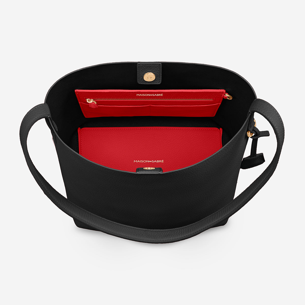 The Bucket Soft Tote - Rouge Noir