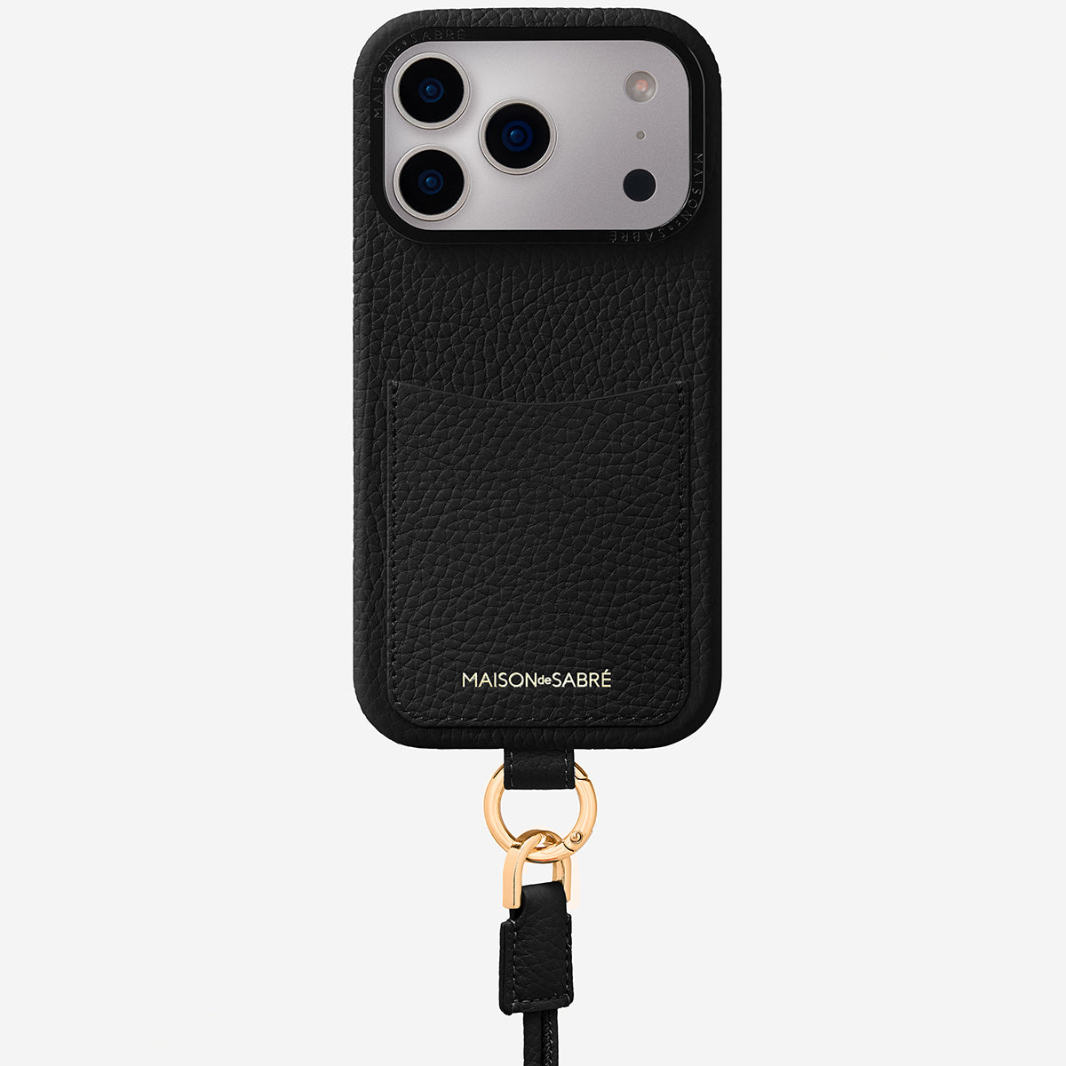 The Sling Phone Case iPhone 17 Pro Max - Black Caviar – MAISON de