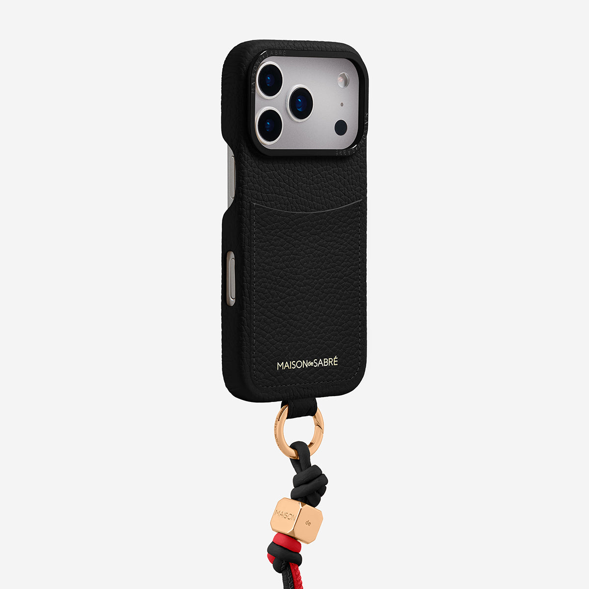 The Wristlet Phone Case iPhone 17 Pro - Black Caviar