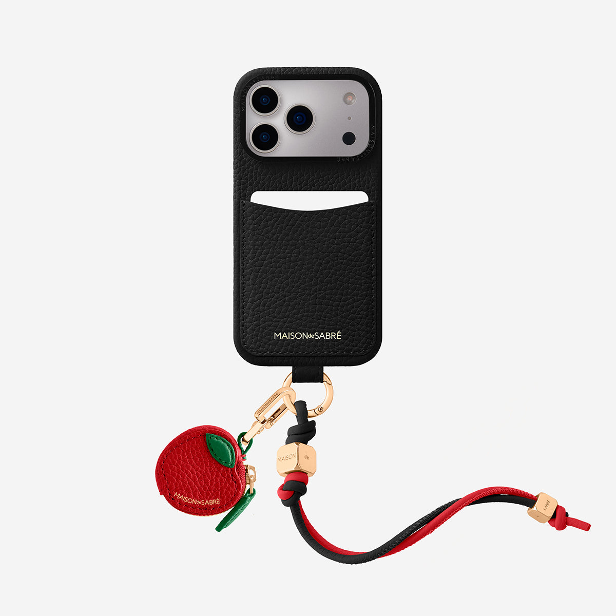 The Wristlet Phone Case iPhone 17 Pro - Black Caviar