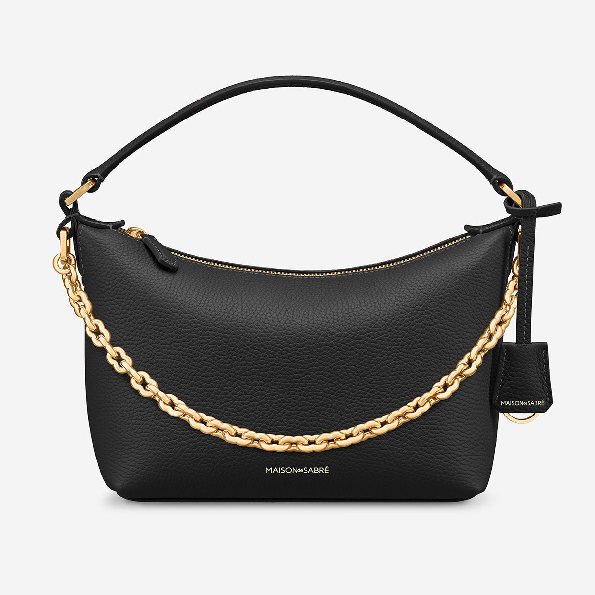 Limited-Edition Soft Hobo in Black Caviar | MAISON de SABRÉ
