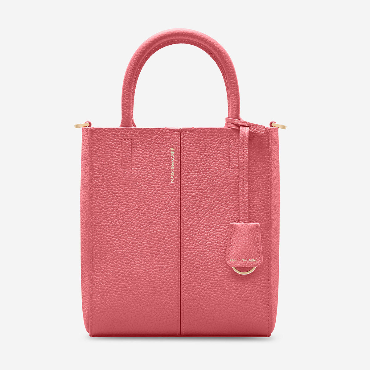 【MAISON de SABRE】The Mini Soft Tote/2wayミニトート刻印無料 The Mini Soft Tote - Rouge Noir – MAISON de SABRÉ