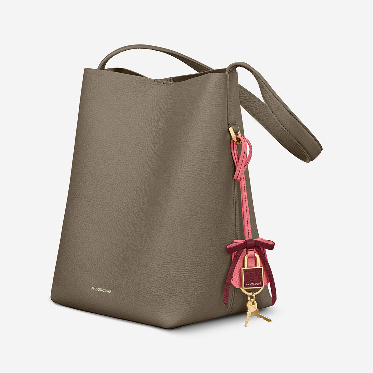 The Bow Padlock Charm - Candy Plum