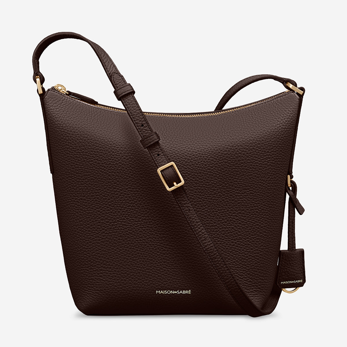 The Zipped Bucket Bag - Espresso Brown – MAISON de SABRÉ