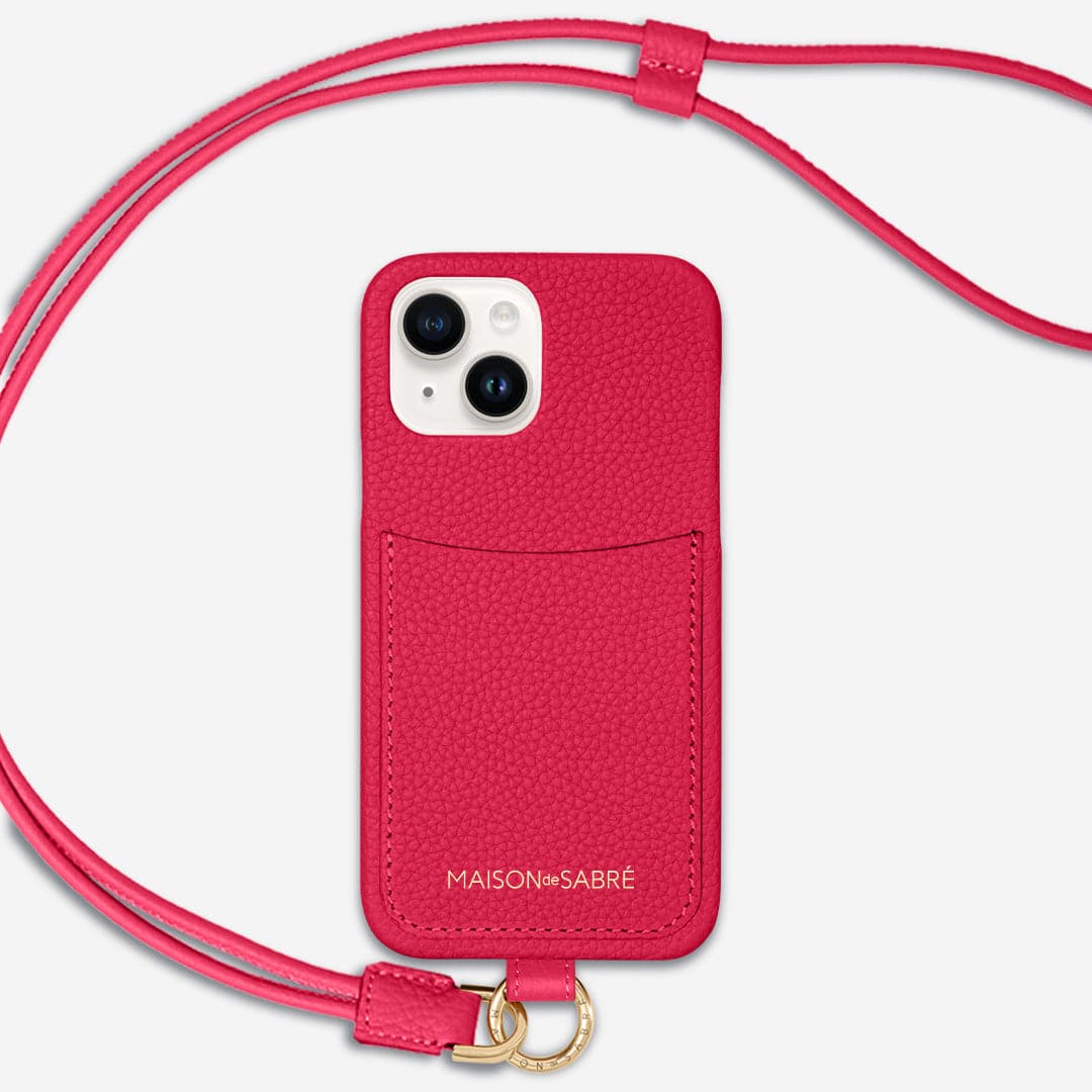 Sling Phone Case iPhone 15 in Shibuya Fuchsia – MAISON de SABRÉ