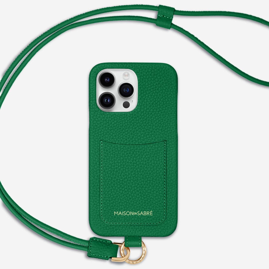 The Sling Phone Case iPhone 15 Pro Max - Emerald Green