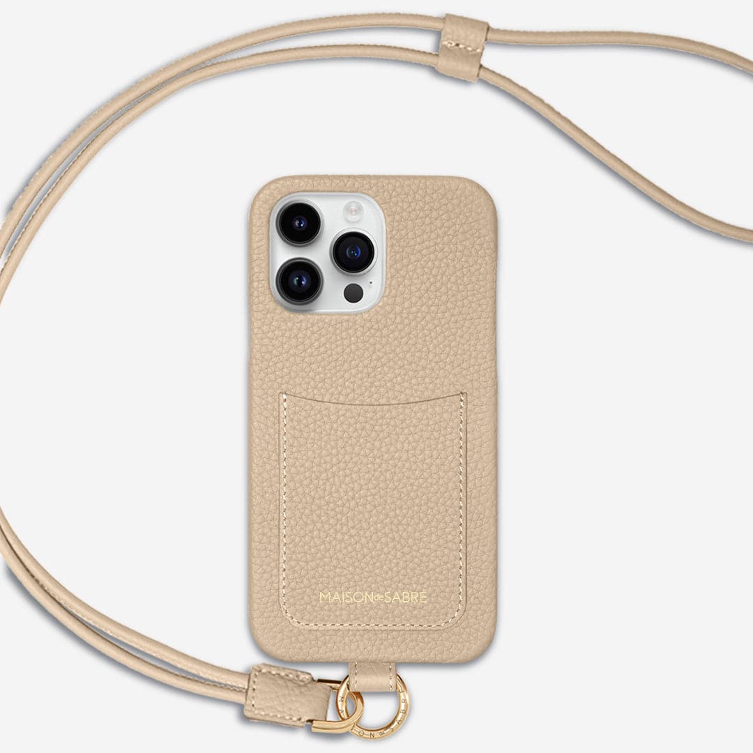 The Sling Phone Case iPhone 15 Pro - Saharan Nude – MAISON