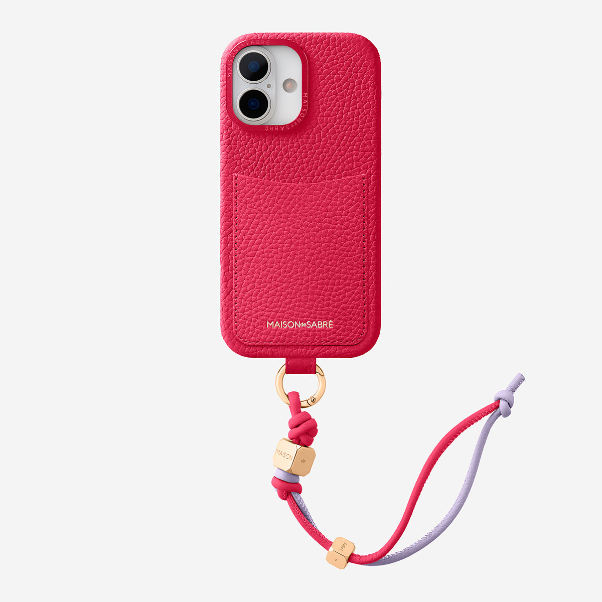 The Wristlet Phone Case iPhone 17 - Shibuya Fuchsia – MAISON de SABRÉ