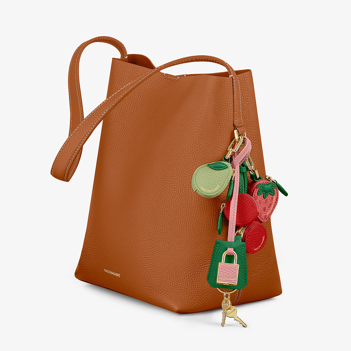 The SABRÉMOJI™ Padlock Charm - Emerald Lily