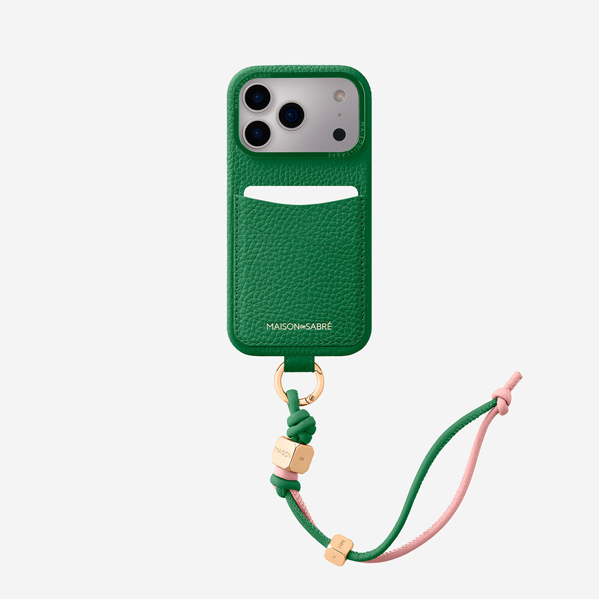 The Wristlet Phone Case iPhone 17 Pro - Emerald Green – MAISON de