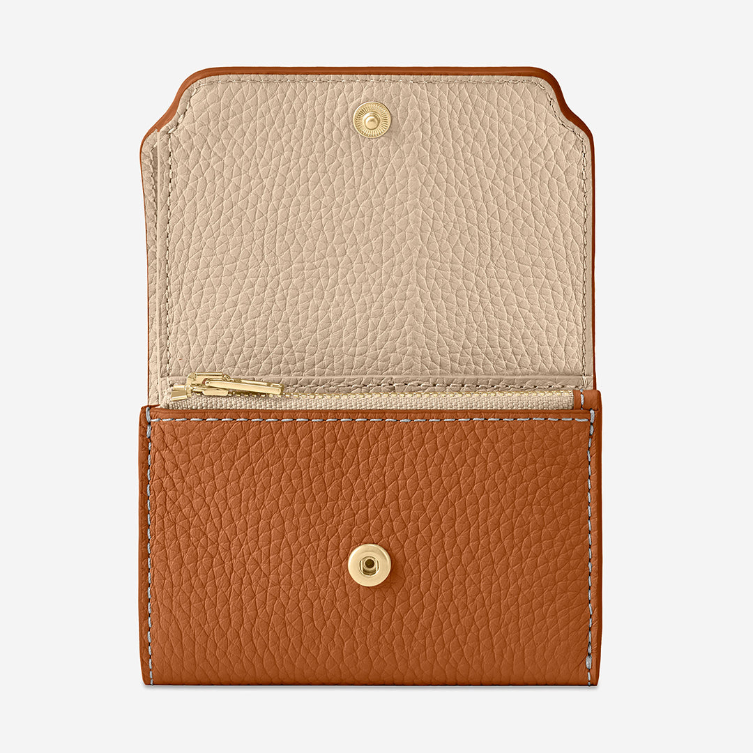 The Trifold Wallet - Pecan Nude