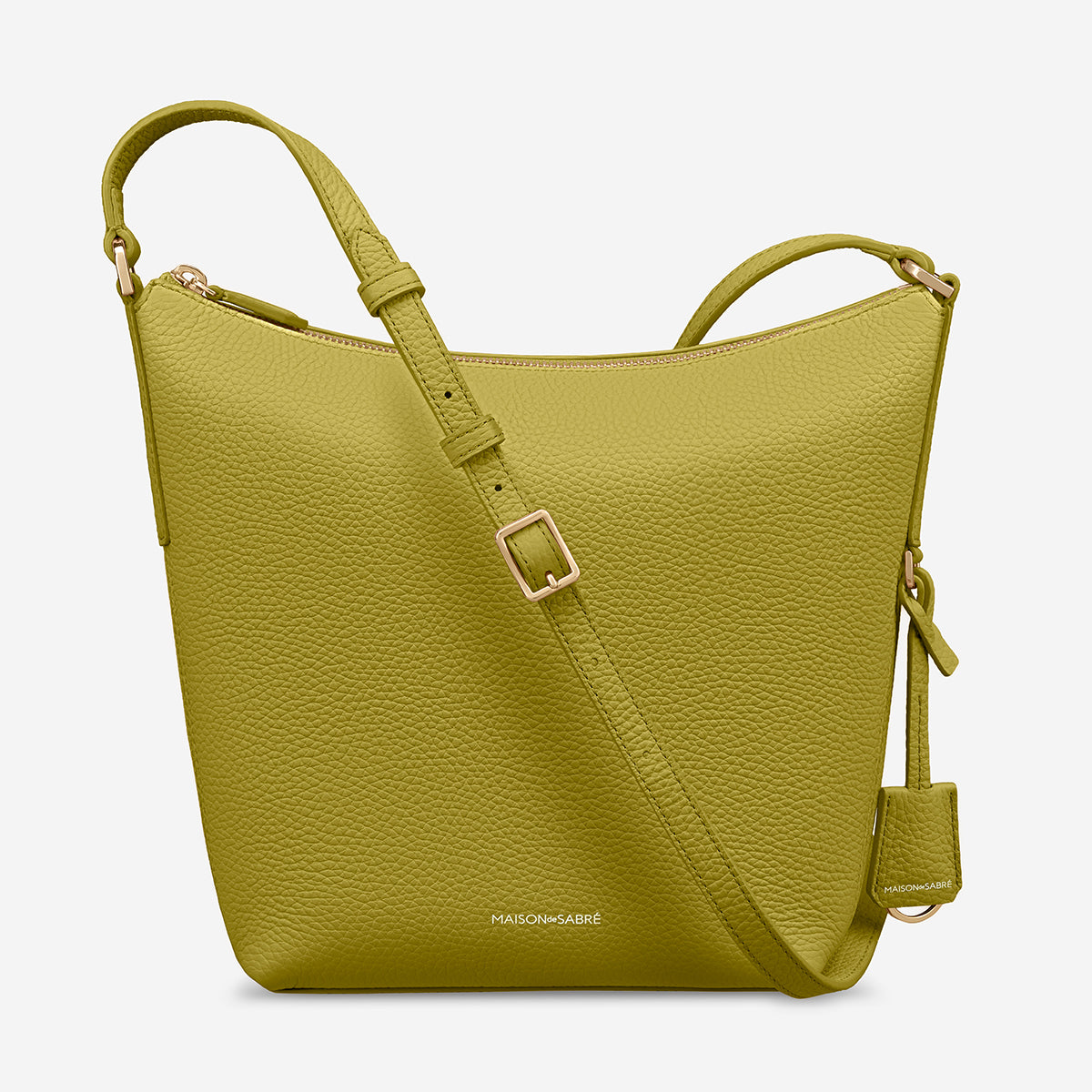 The Zipped Bucket Bag - Martini Green – MAISON de SABRÉ