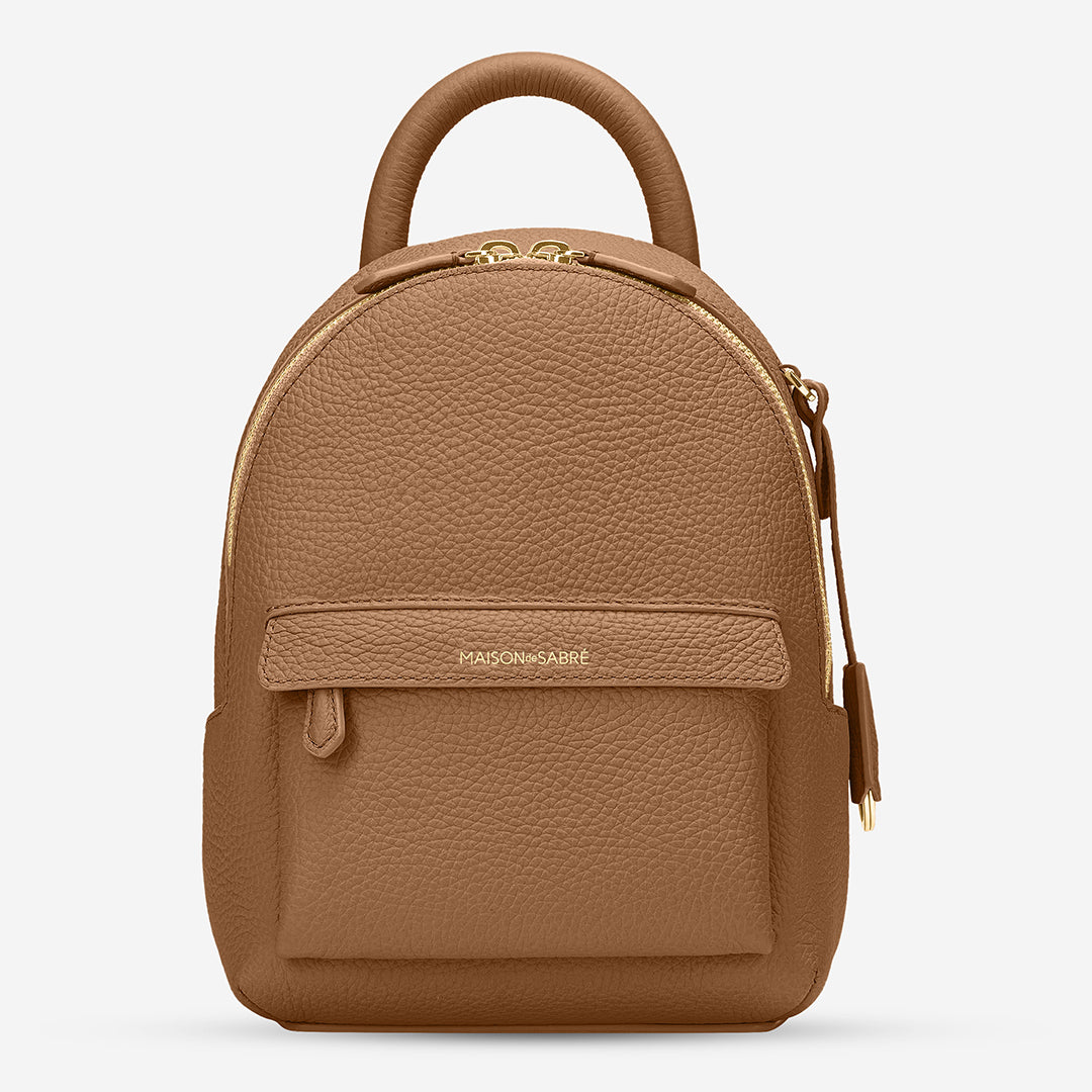 Soft leather mini discount backpack