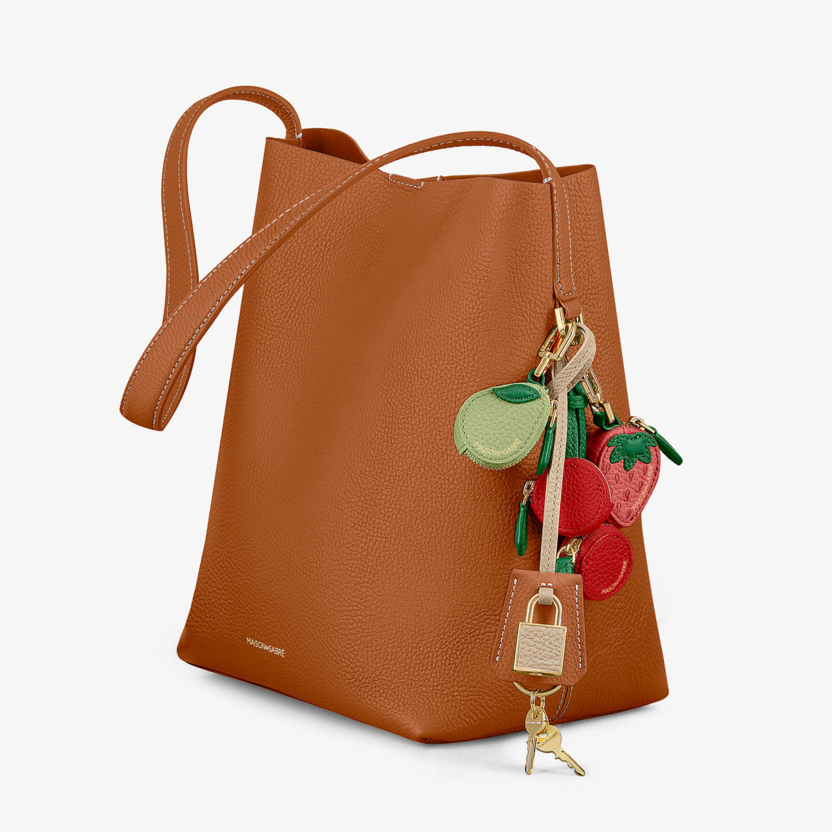 The SABRÉMOJI™ Padlock Charm - Pecan Nude