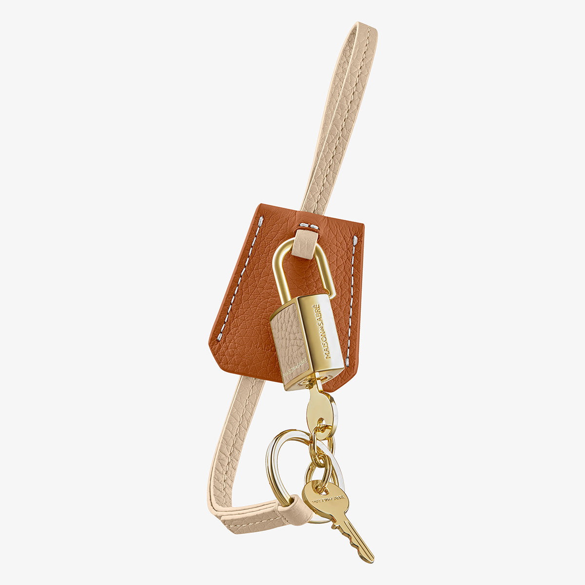 The SABRÉMOJI™ Padlock Charm - Pecan Nude