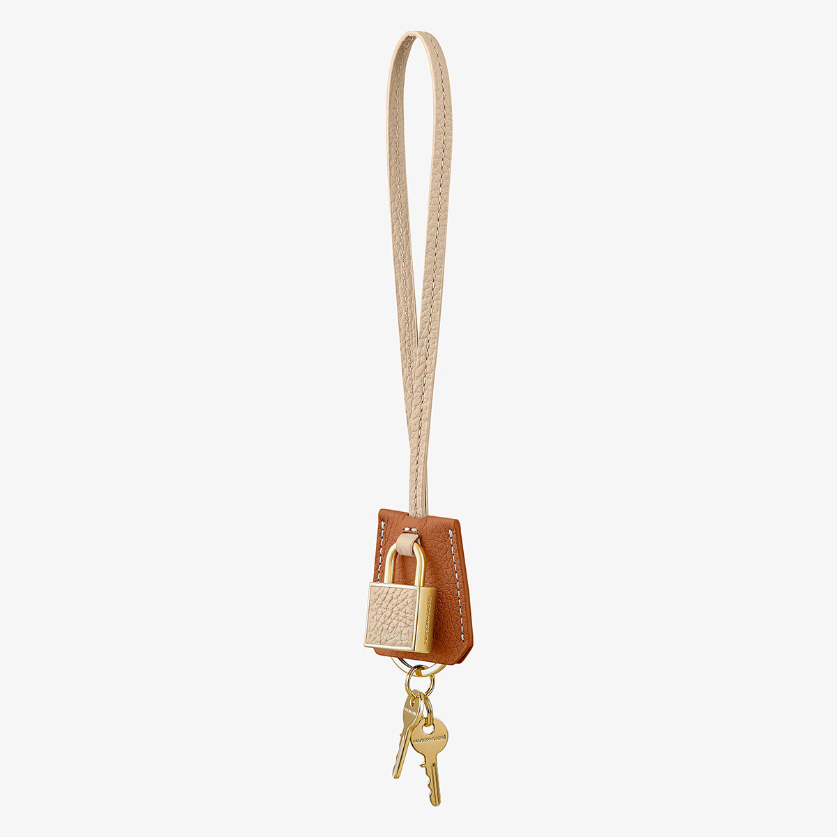 The SABREMOJI™ Padlock Charm - Pecan Nude