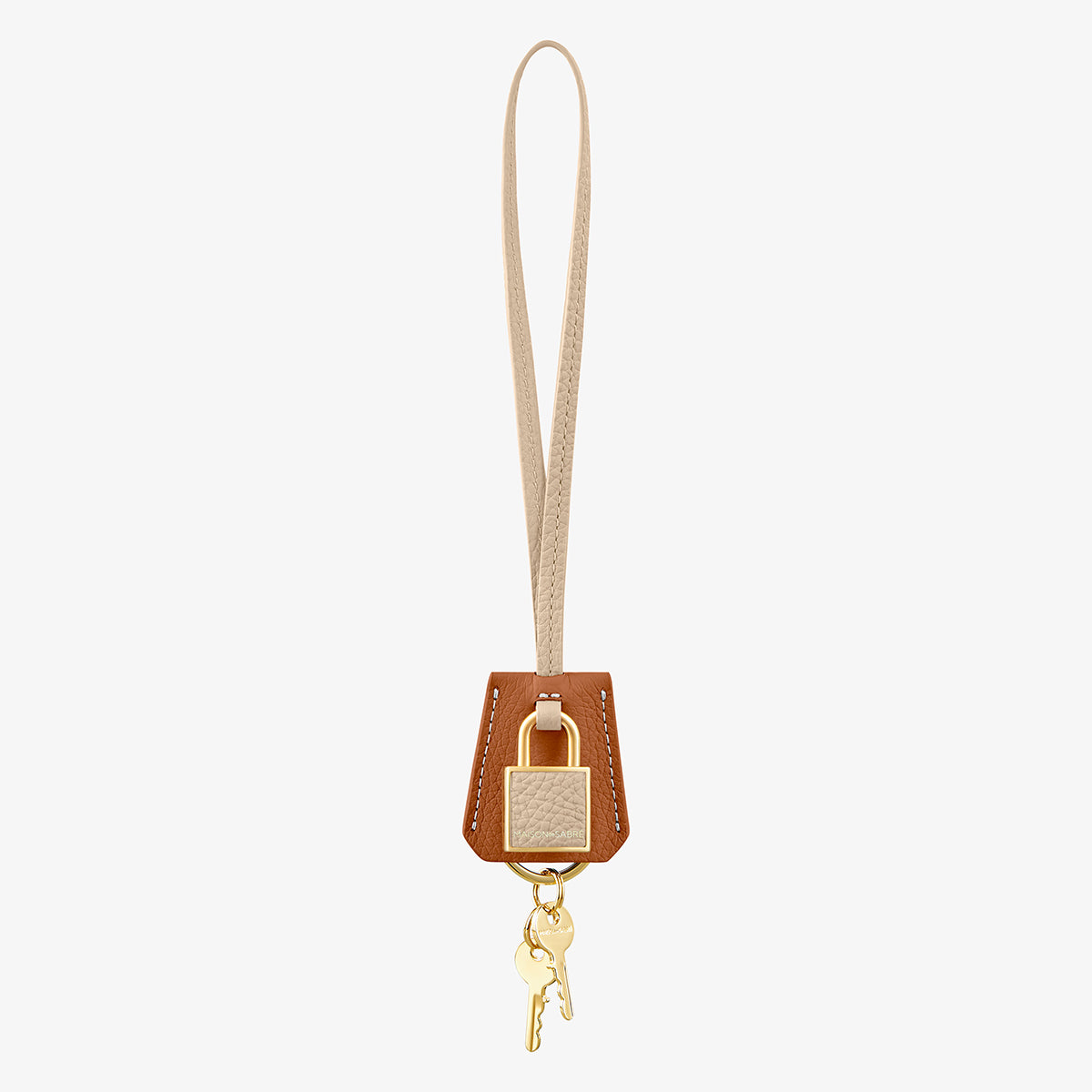 The SABRÉMOJI™ Padlock Charm - Pecan Nude