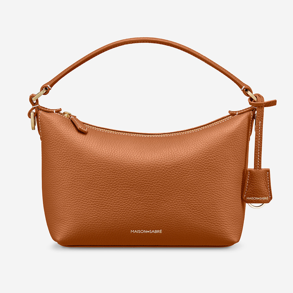 【極美品】　MAISON de SABRÉ ショルダーバッグ　レザー　ブラウン The Medium Flap Bag - Pecan Brown – MAISON de SABRÉ