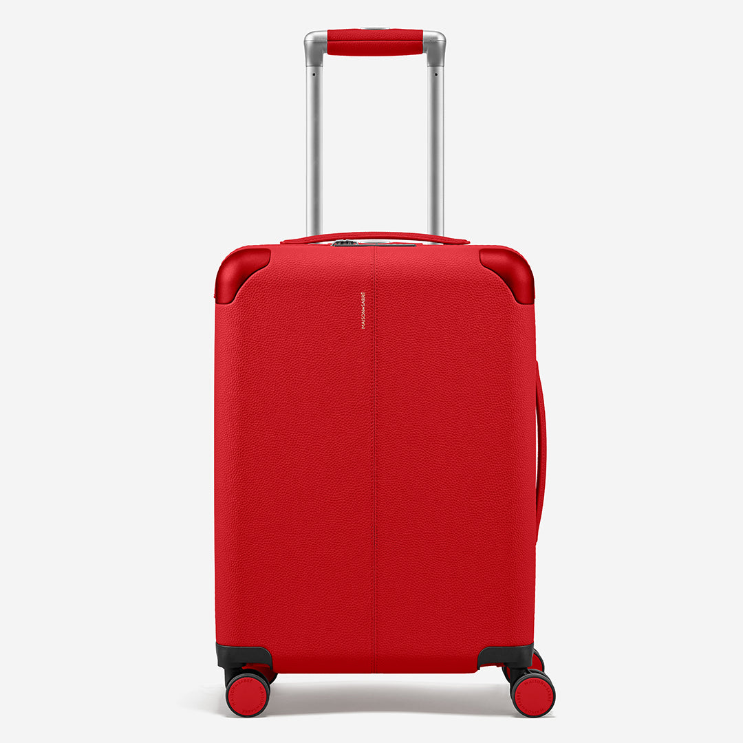 The Carry On Suitcase - Pomegranate Red – MAISON de SABRÉ