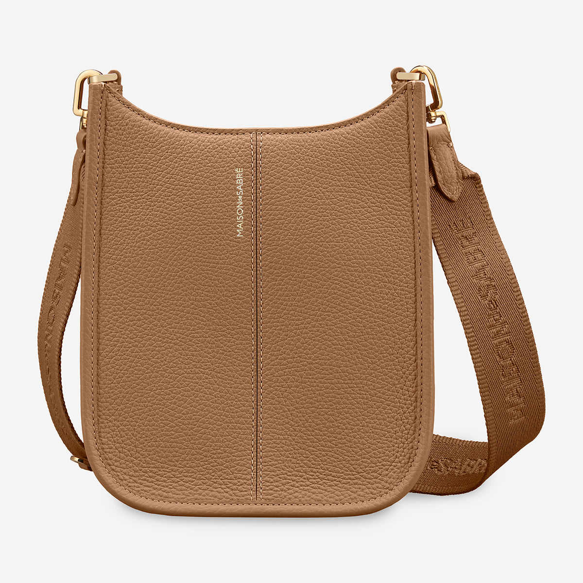 【極美品】　MAISON de SABRÉ ショルダーバッグ　レザー　ブラウン The Mini Saddle Bag - Sandstone Brown – MAISON de SABRÉ