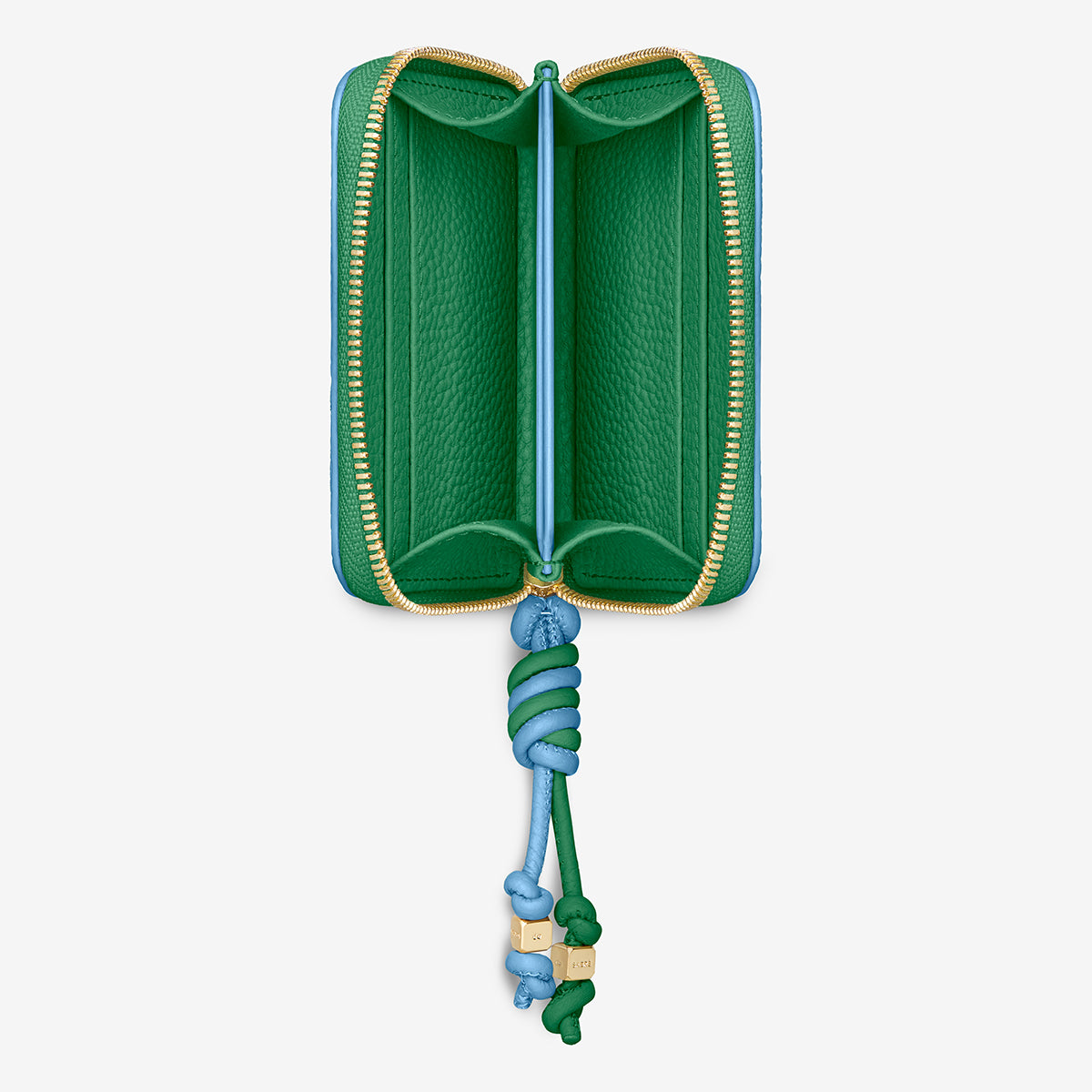 Zipped Wallet - Sky Emerald