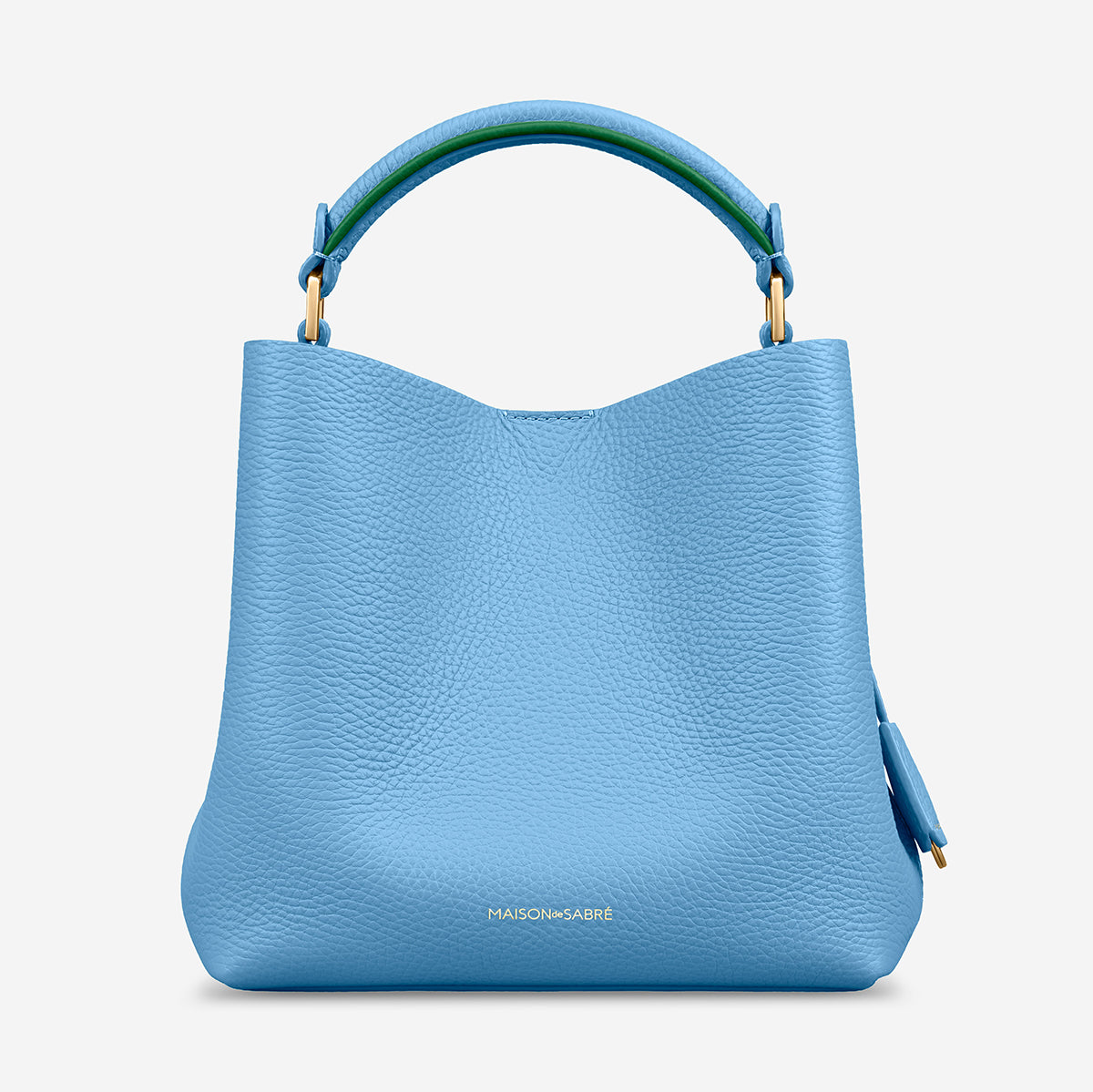 The Mini Bucket Bag - Sky Emerald – MAISON de SABRÉ