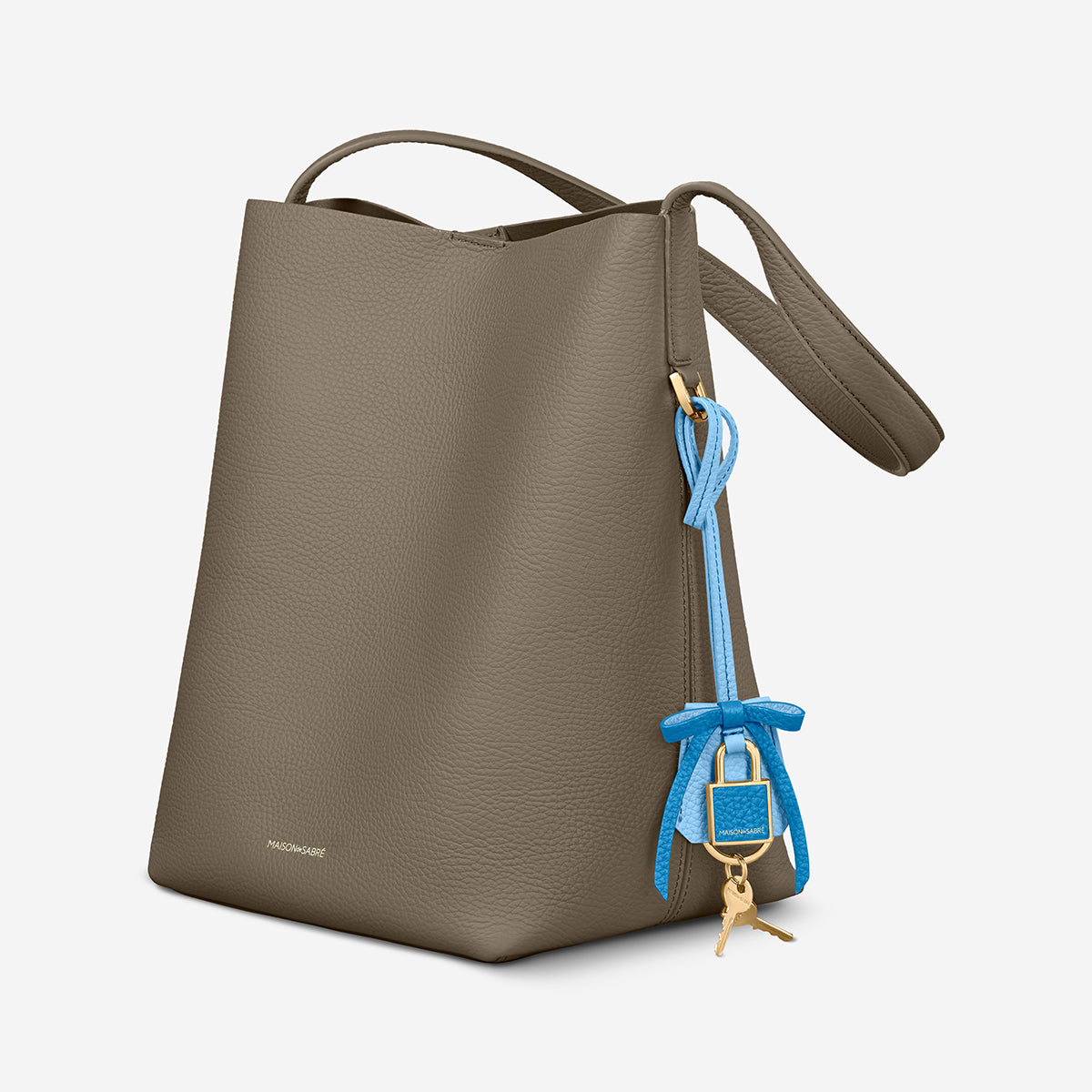 The Bow Padlock Charm - Sky Lapis