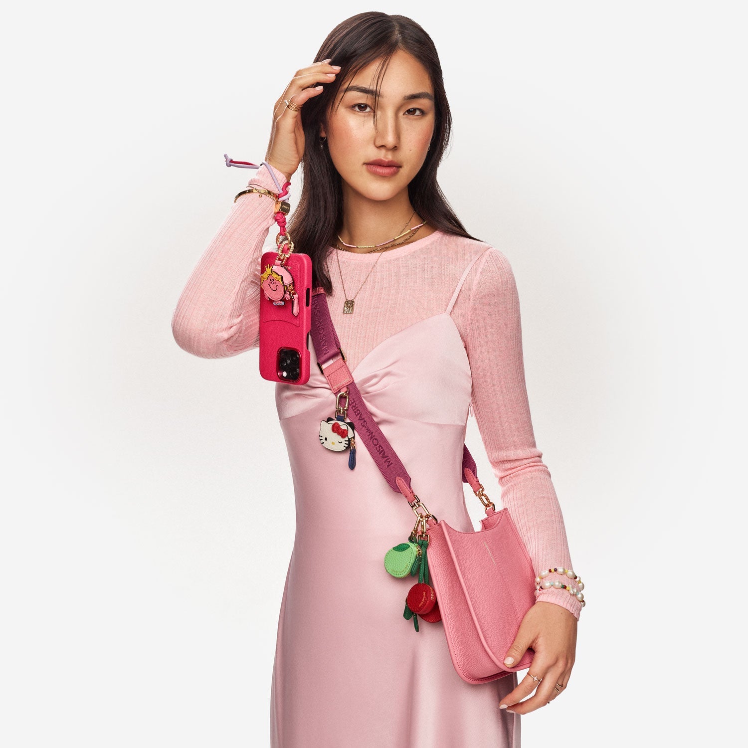Mini Saddle Bag in Candy Pink | MAISON de SABRÉ