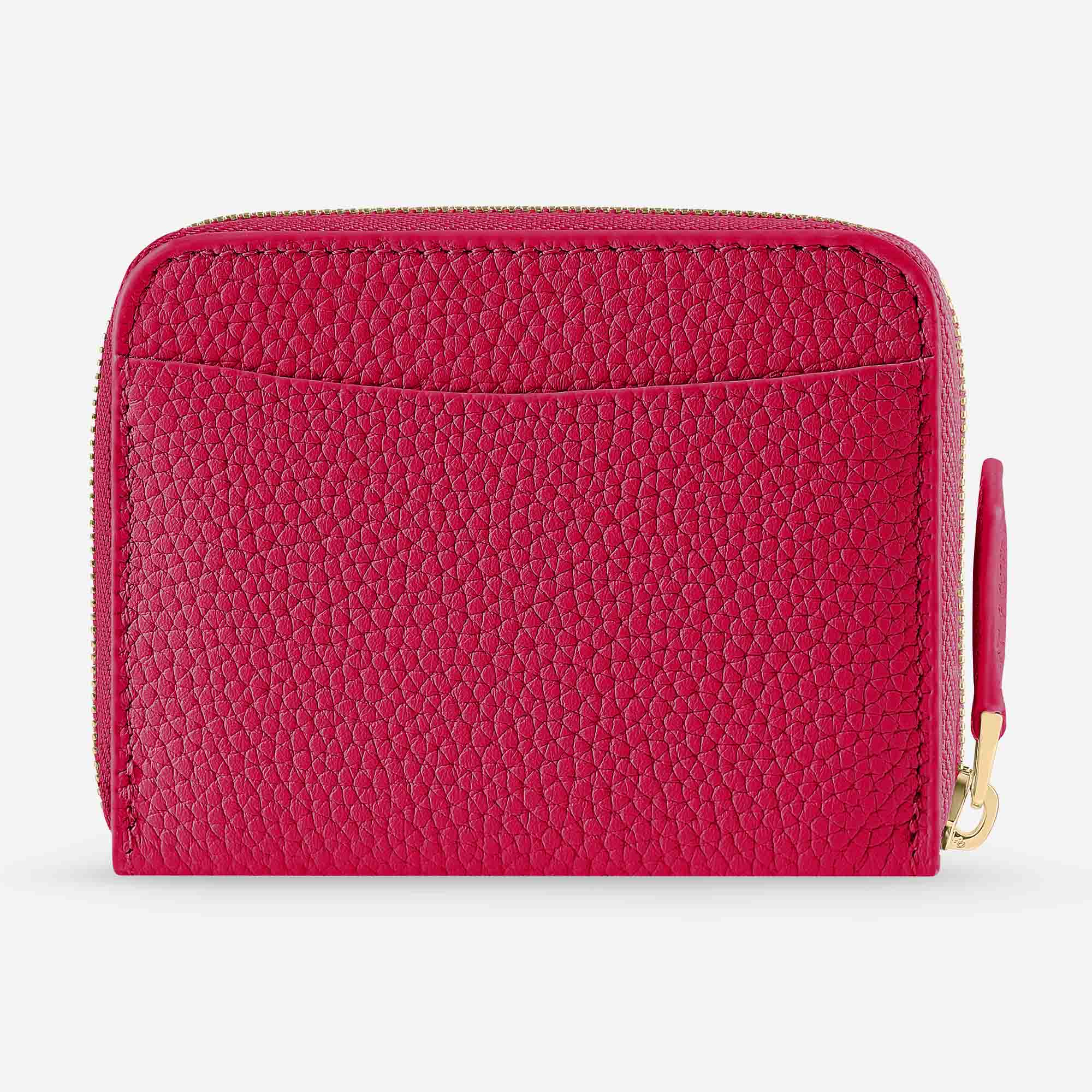 Zipped Wallet in Shibuya Fuchsia | MAISON de SABRÉ