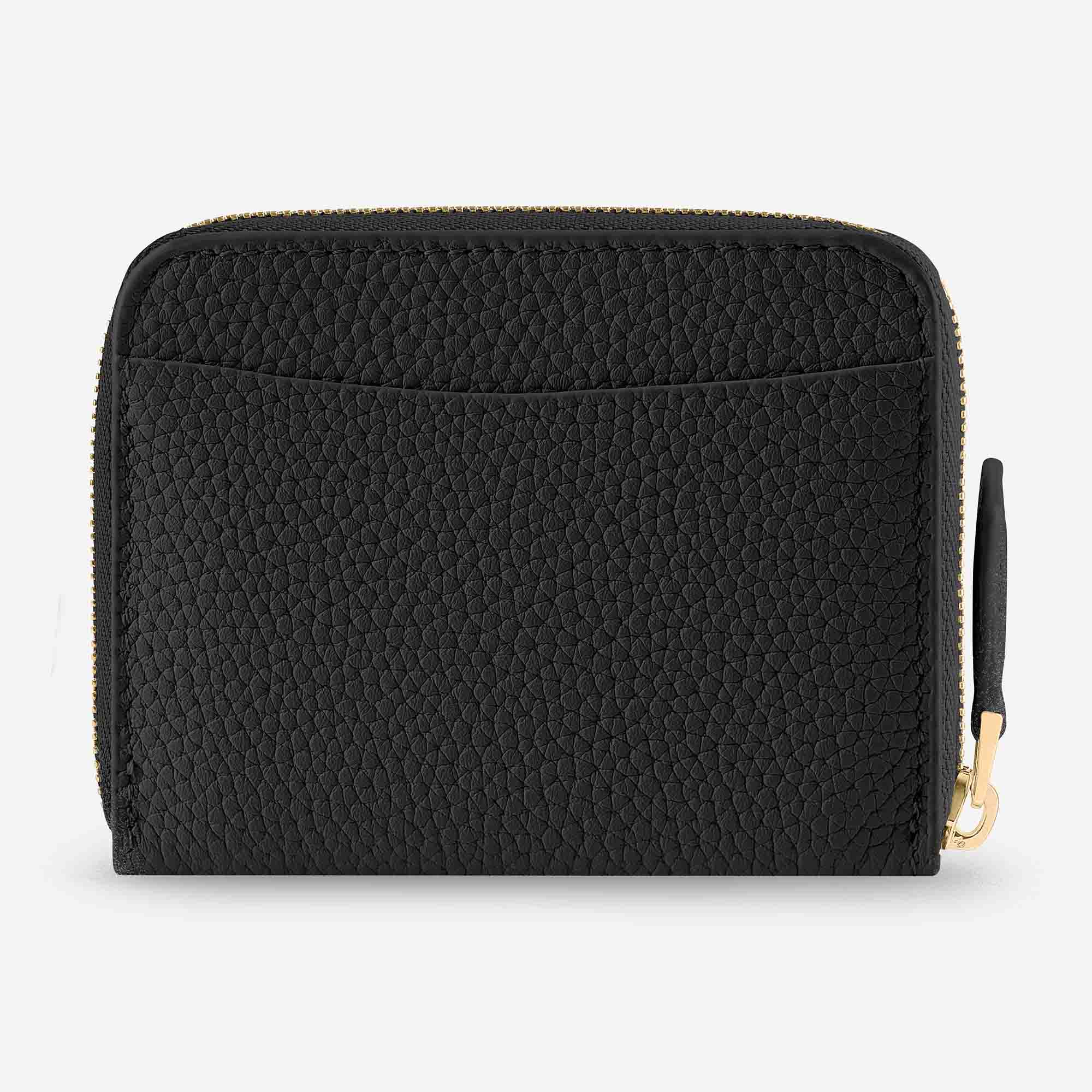 Zipped Wallet in Black Caviar | MAISON de SABRÉ