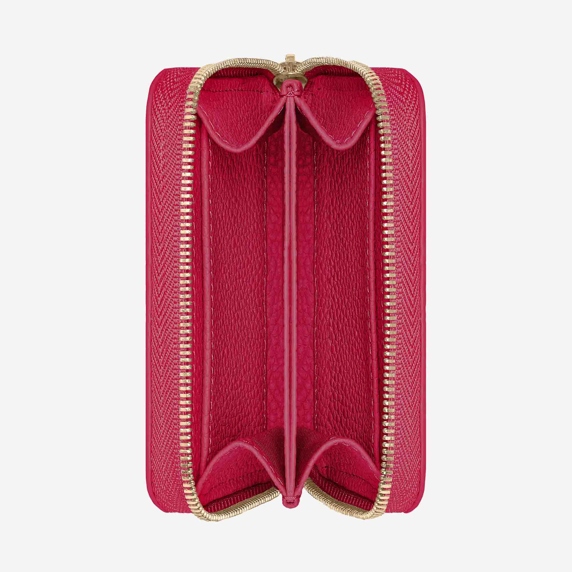 Zipped Wallet in Shibuya Fuchsia | MAISON de SABRÉ