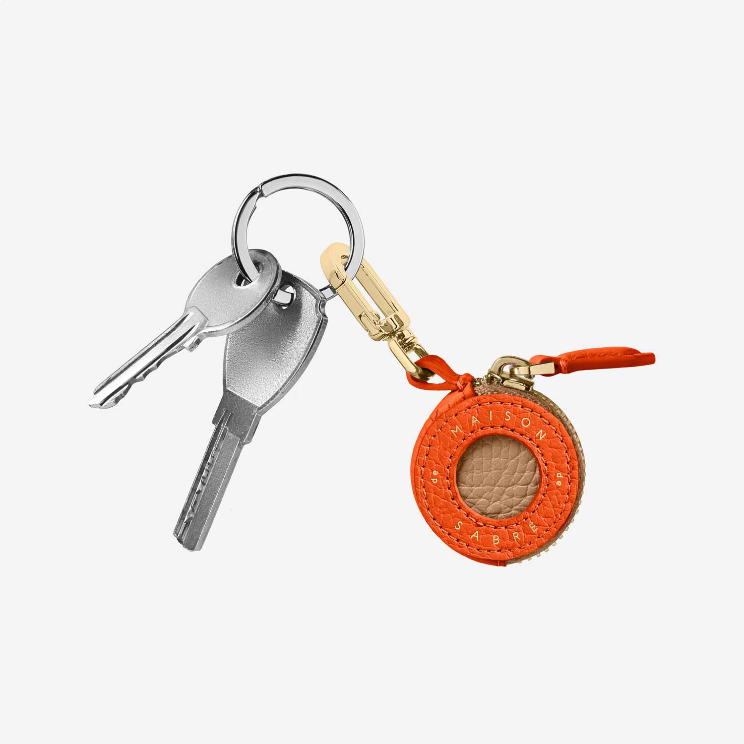 AirTag Charm in Manhattan Sandstone | MAISON de SABRÉ