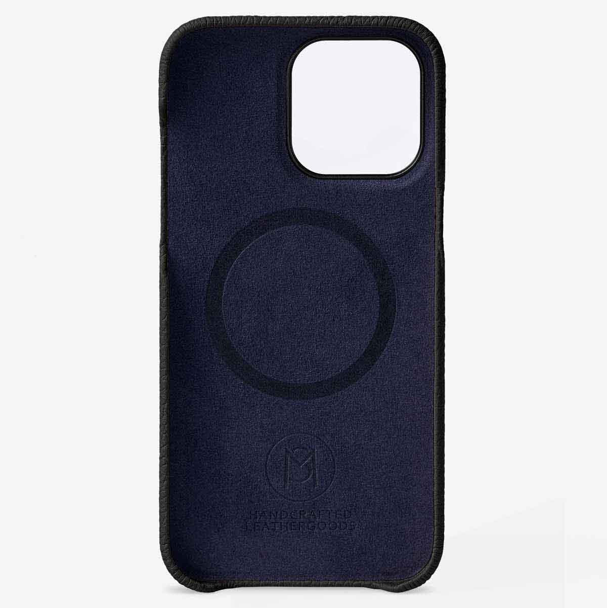 iPhone 15 Pro Case in Black Caviar | MAISON de SABRÉ