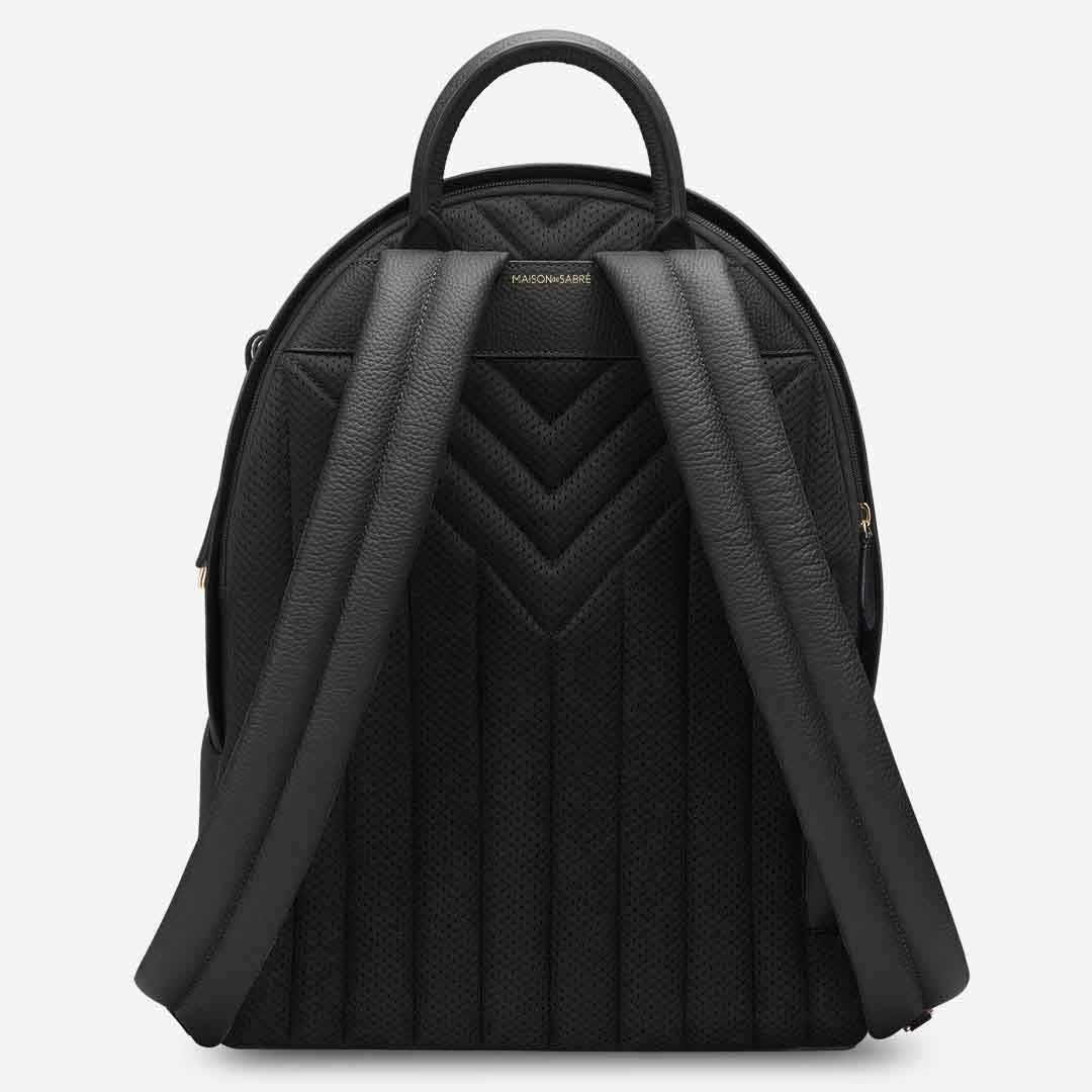 Backpack in Black Caviar | MAISON de SABRÉ