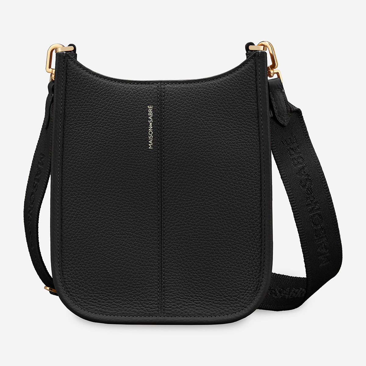 The Mini Saddle Bag - Black Caviar