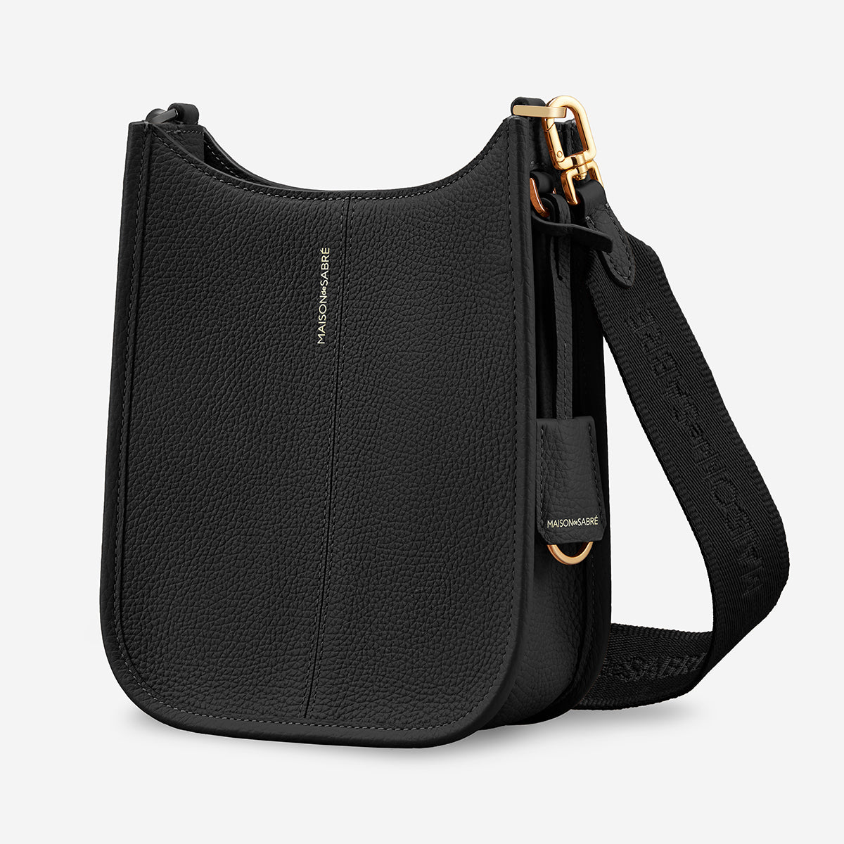 The Mini Saddle Bag - Black Caviar