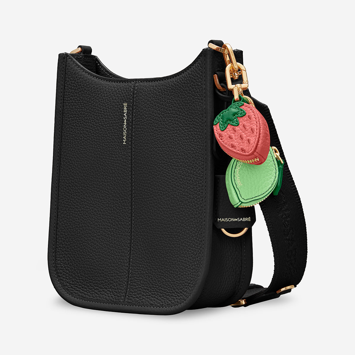 The Mini Saddle Bag - Black Caviar