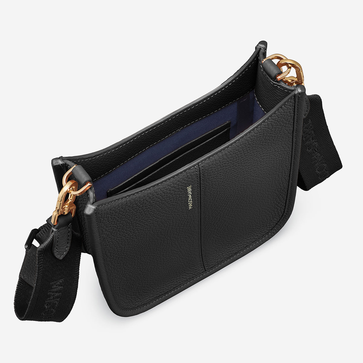 The Mini Saddle Bag - Black Caviar