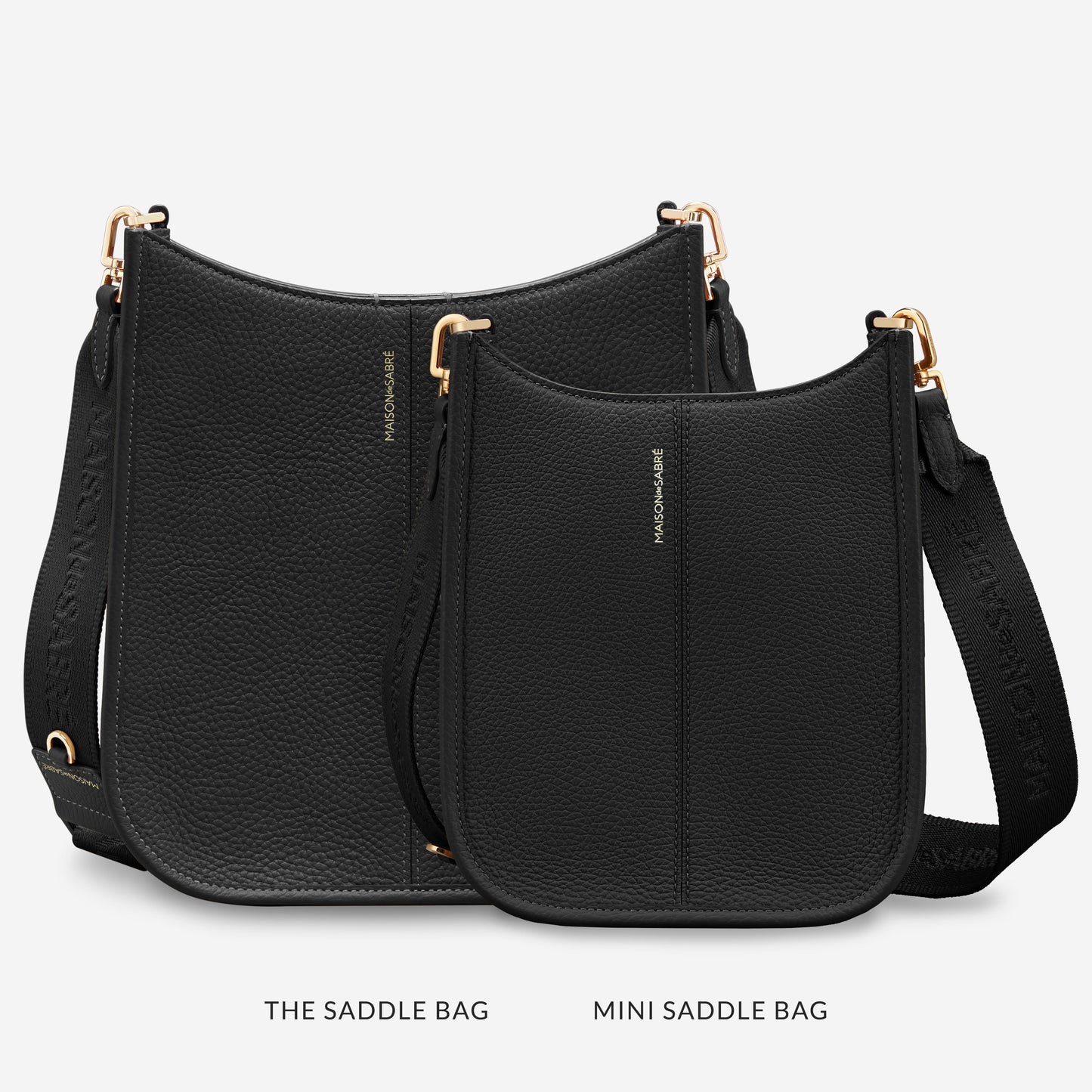 The Mini Saddle Bag - Black Caviar