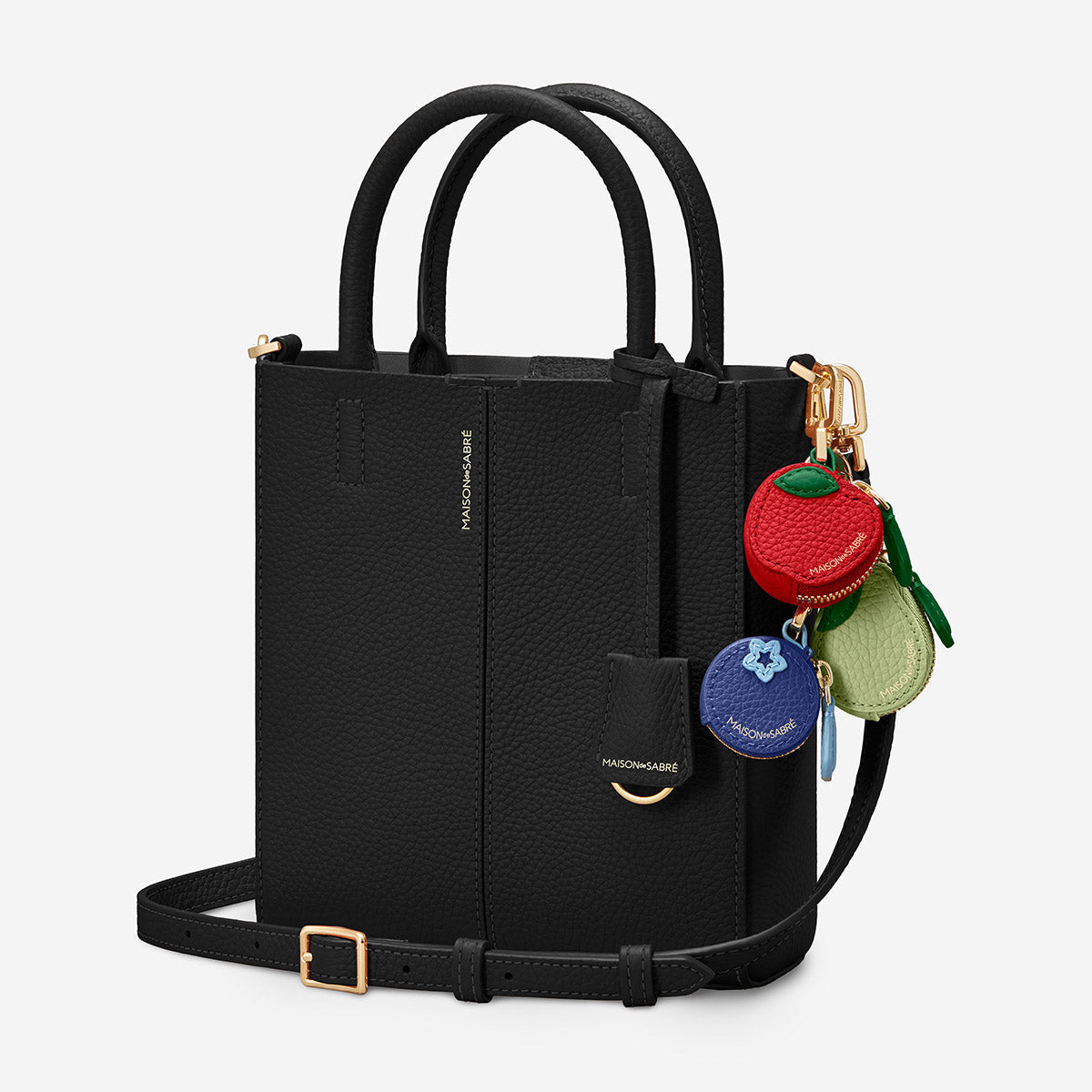 Mini Soft Tote in Rouge Noir | MAISON de SABRÉ