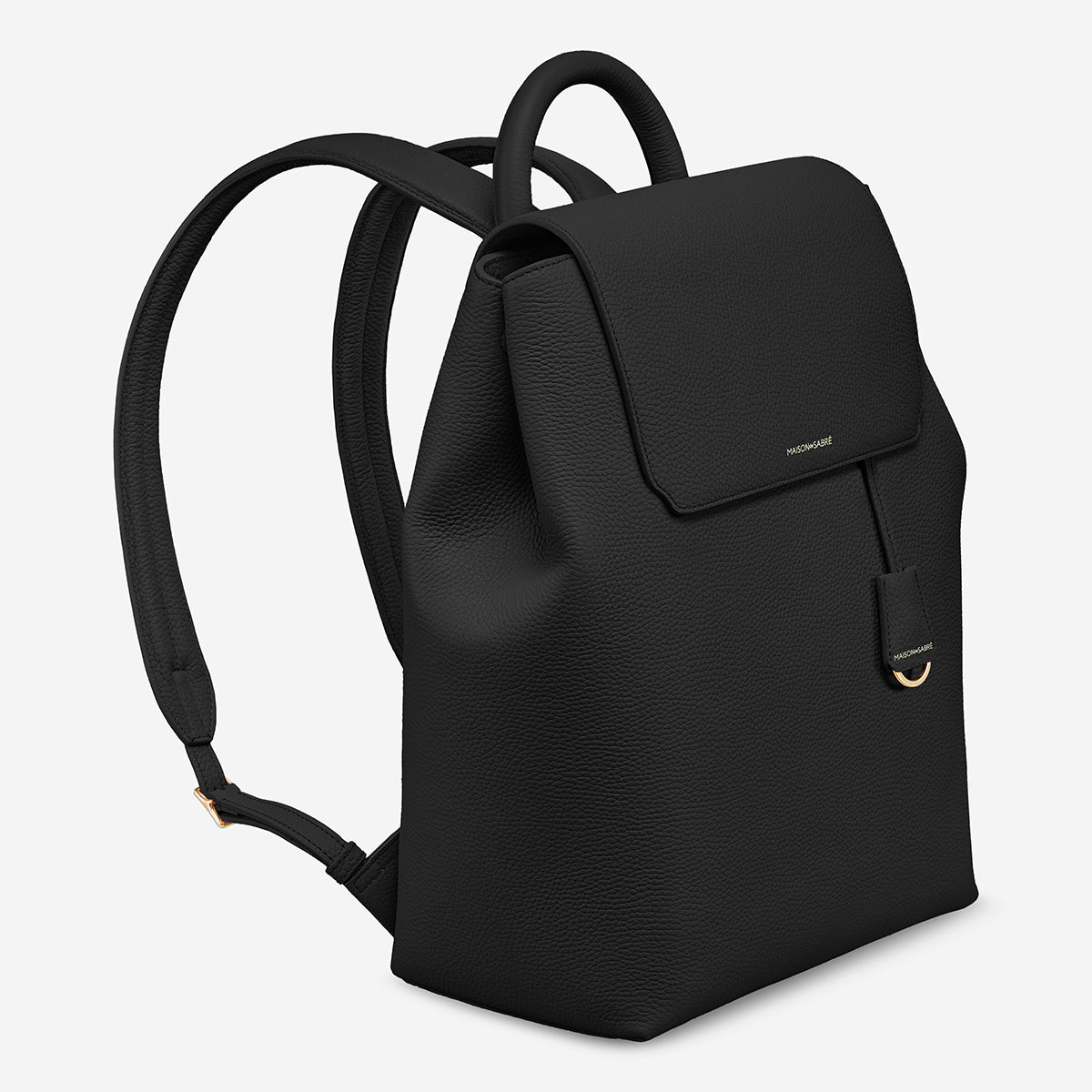The Medium Soft Backpack - Black Caviar – MAISON de SABRÉ