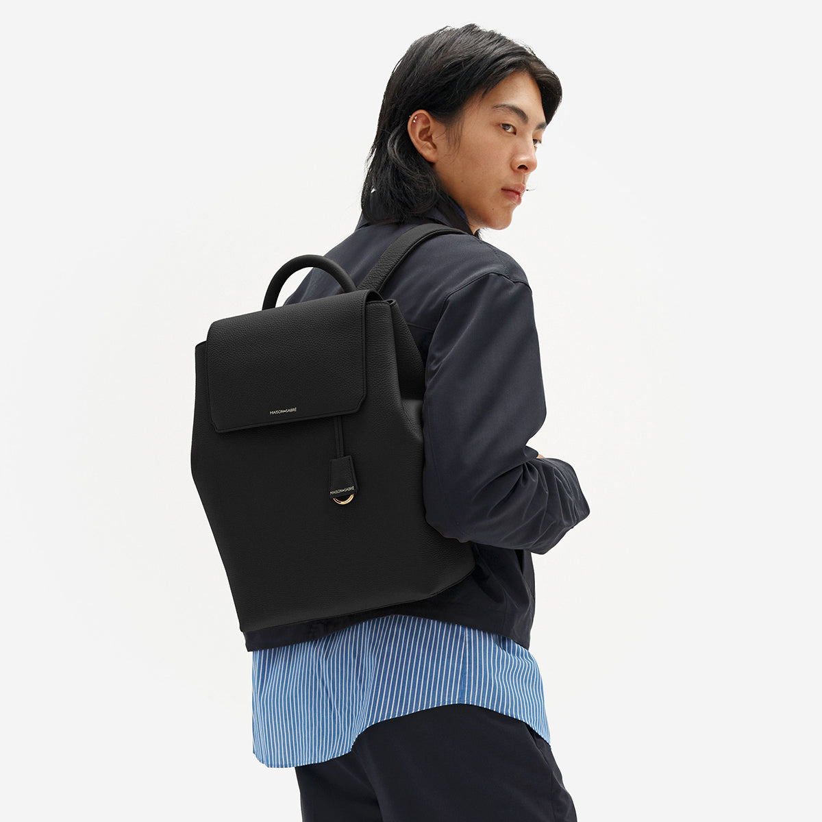 MAISONdeSABRE バックパック 黒 The Backpack - Black Caviar – MAISON de SABRÉ