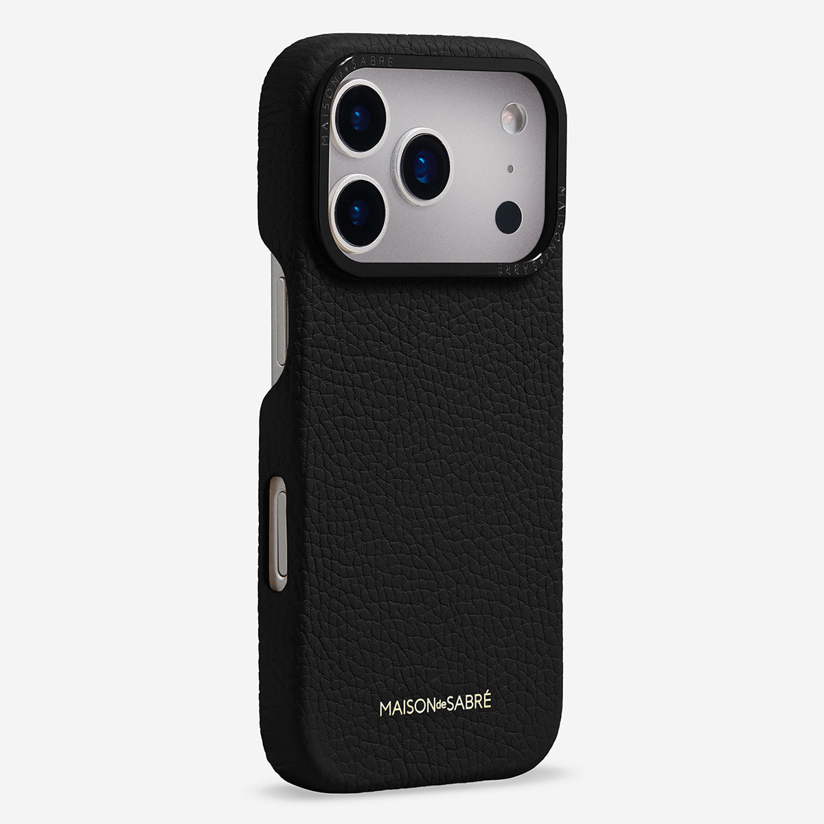 iPhone 17 Pro Max Case in Black Caviar | MAISON de SABRÉ