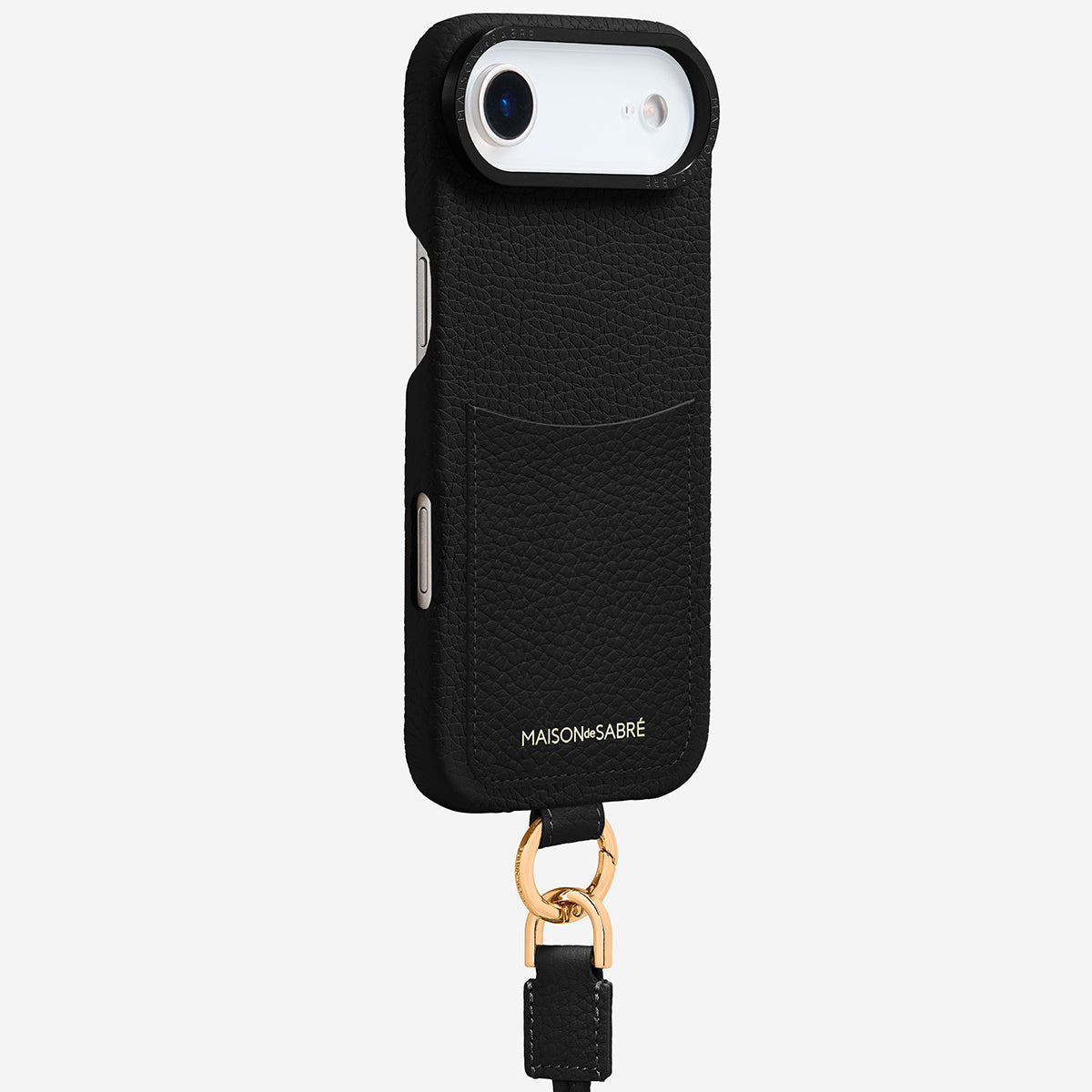Sling Phone Case iPhone 17 Air in Black Caviar – MAISON de SABRÉ