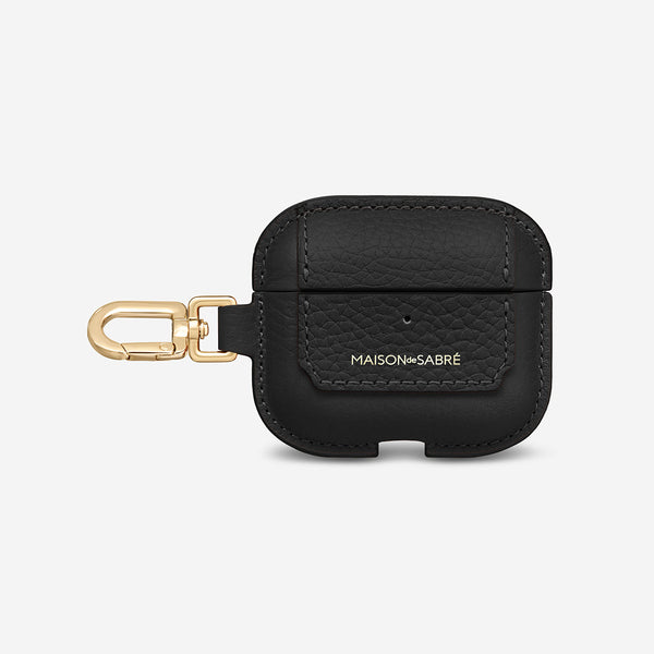 AirPods Pro 3 Case Charm in Black Caviar | MAISON de SABRÉ