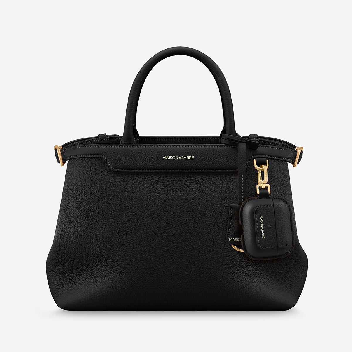AirPods Pro 3 Case Charm in Black Caviar | MAISON de SABRÉ