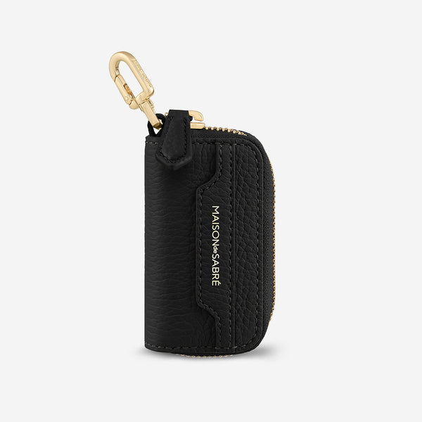 Key Case Charm in Black Caviar | MAISON de SABRÉ