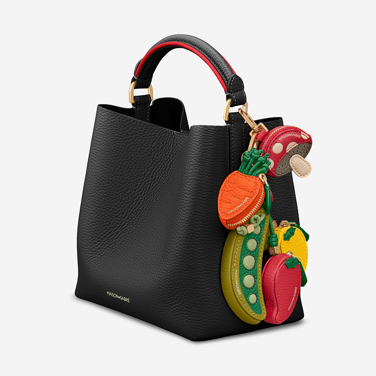 The Mini Bucket Bag - Rouge Noir – MAISON de SABRÉ