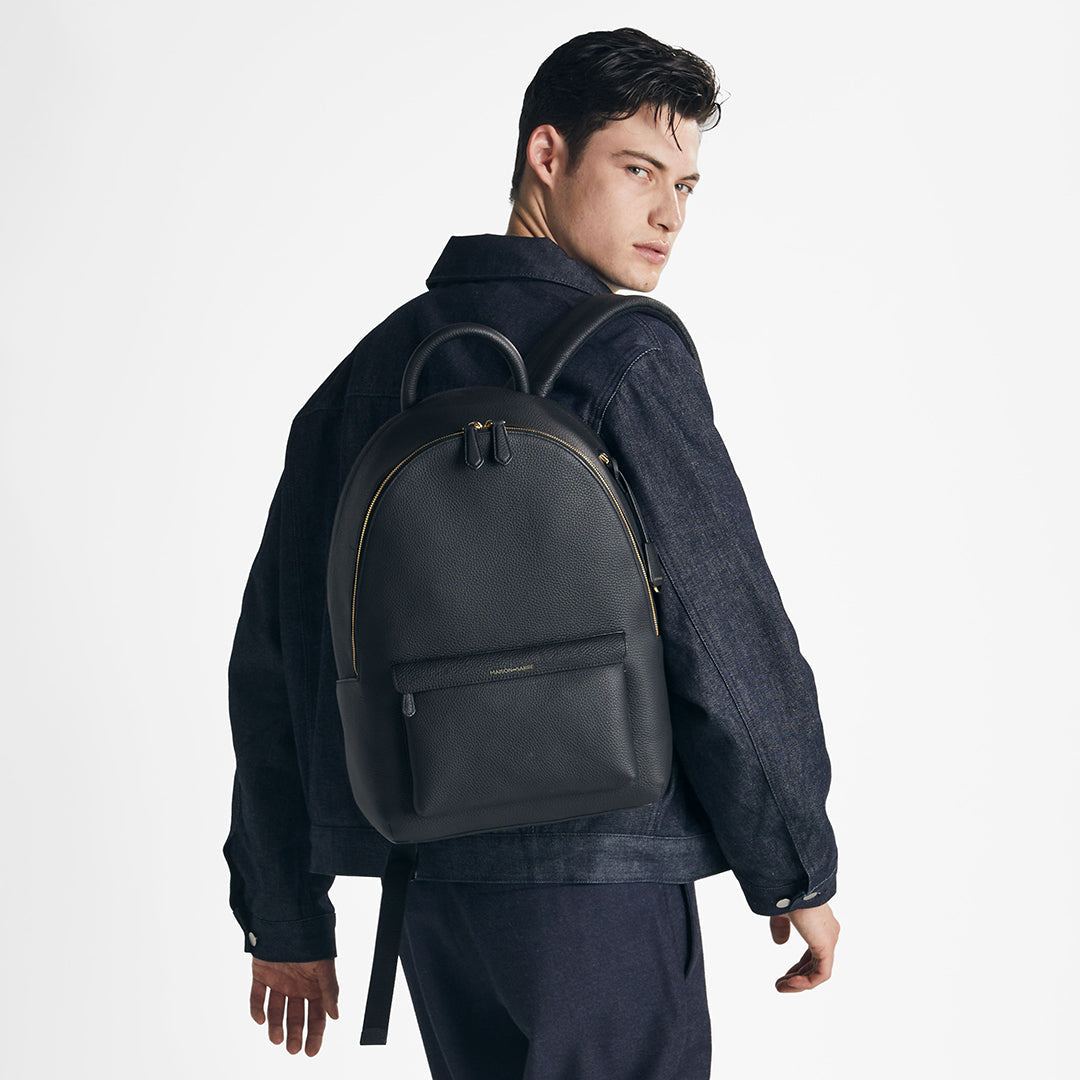 Backpack in Black Caviar | MAISON de SABRÉ